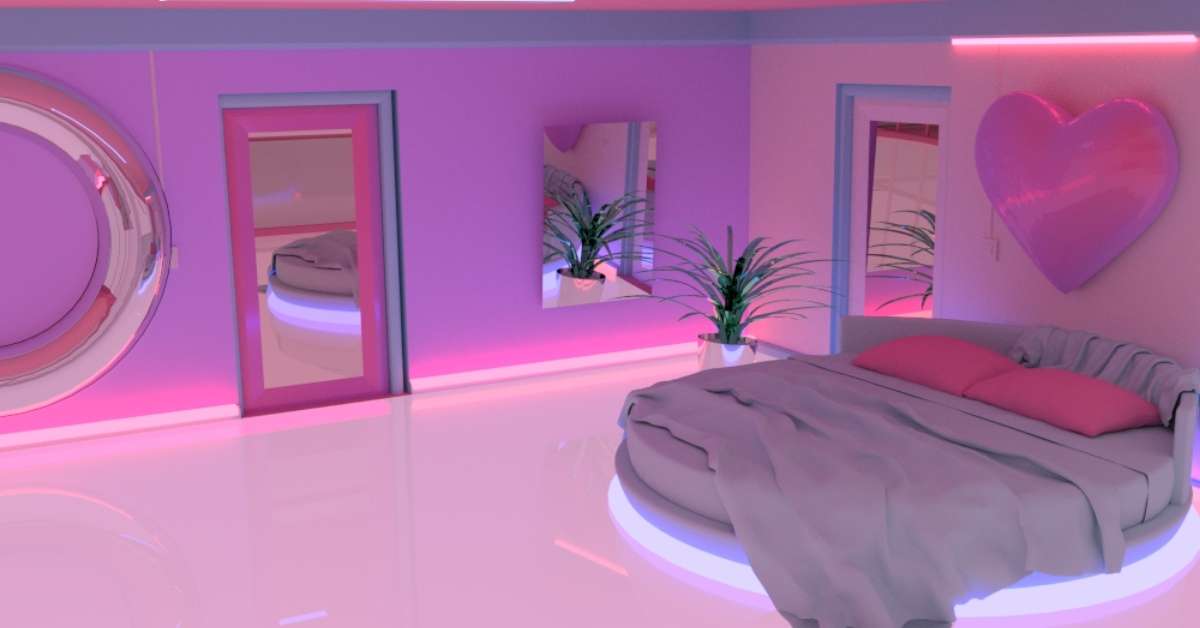 Artsy neon aesthetic bedroom Artsy neon aesthetic bedroom