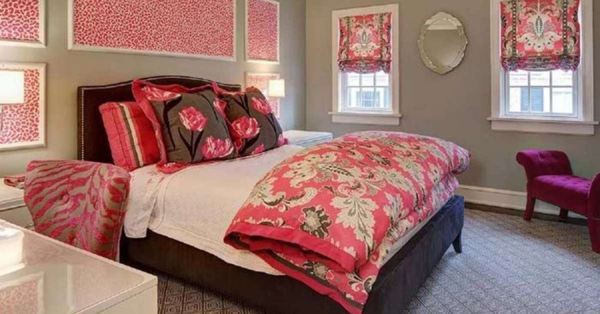 Cheerful colors for women's bedroom
