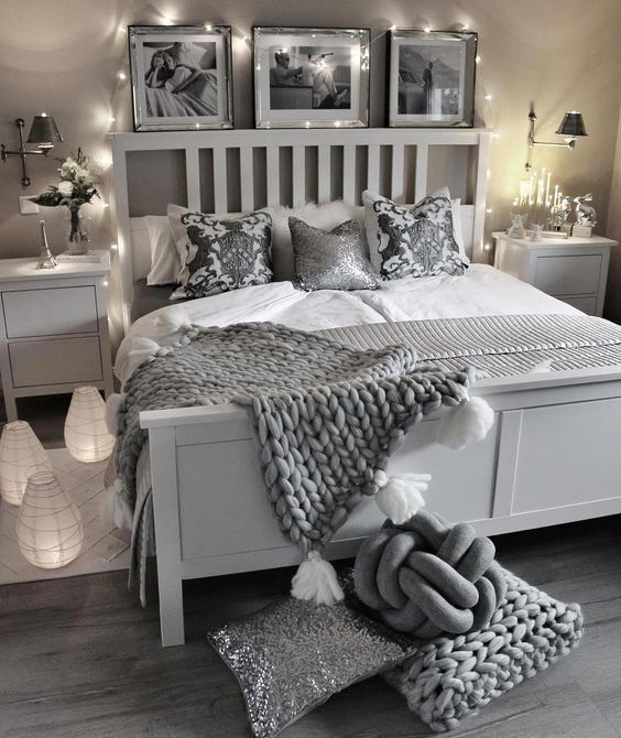Classic Women’s Bedroom In Grey