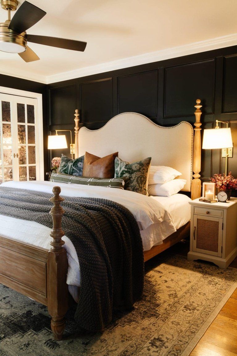 Contemporary Style In a Traditionally Furnitured Bedroom