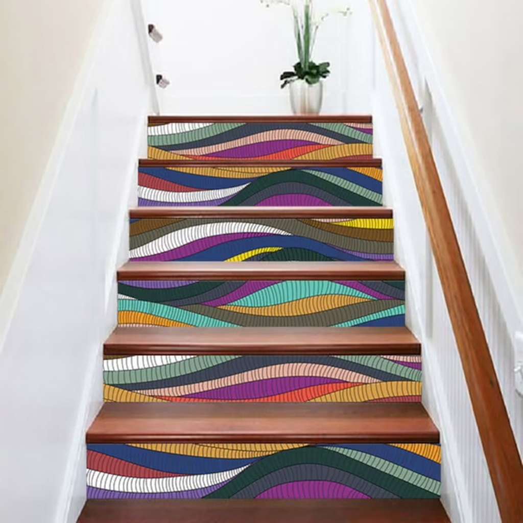 Creative stair riser ideas Creative stair riser ideas