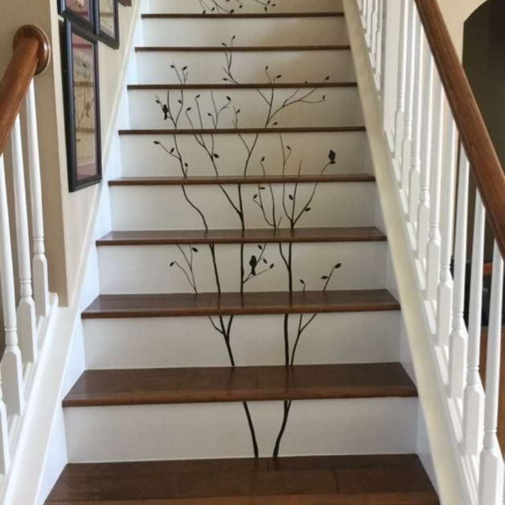 DIY stair riser ideas DIY stair riser ideas