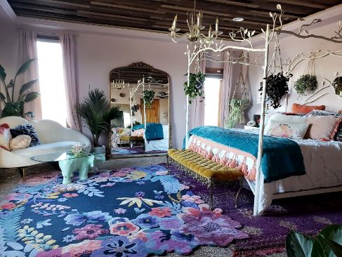 Eclectic Mix Of Styles Women’s Bedroom