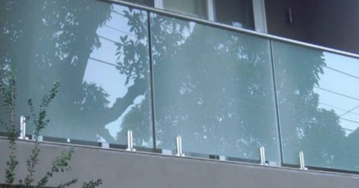 Frosted toughened glass design for balcony Frosted toughened glass design for balcony