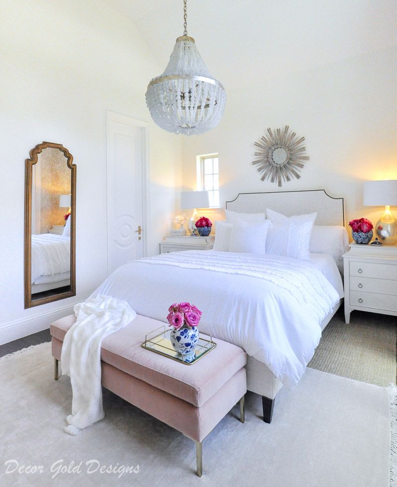 Layers of White In Women’s Bedroom Layers of White In Women’s Bedroom