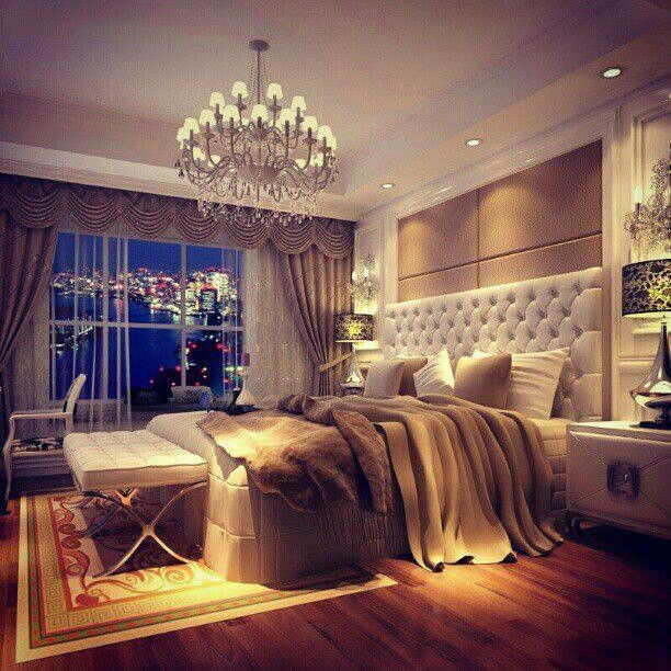 Lights In Women’s Bedroom For Warm And Romantic Feeling