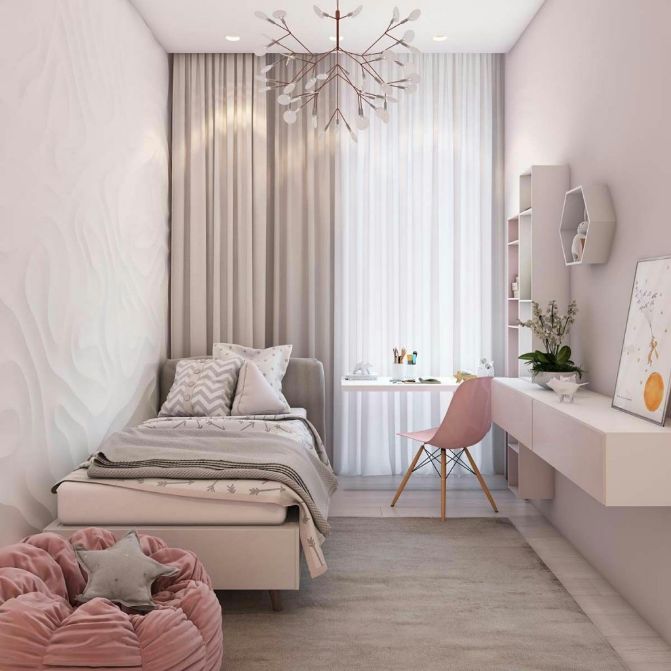 Small Bedroom With Bed And Workplace Small Bedroom With Bed And Workplace