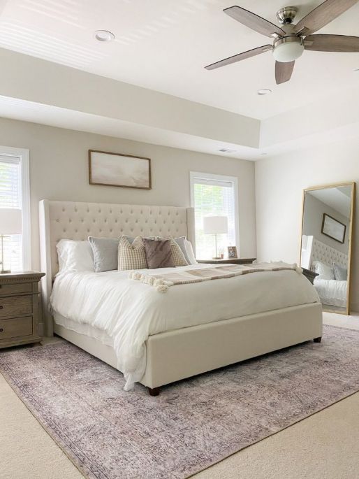 Warm White Contemporary Women’s Bedroom