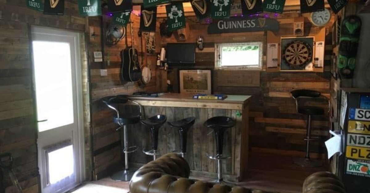 Attic pub man cave Attic pub man cave