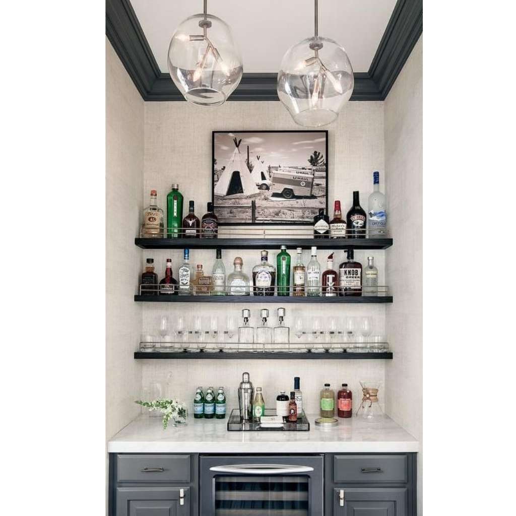 Contemporary bar shelves Contemporary bar shelves