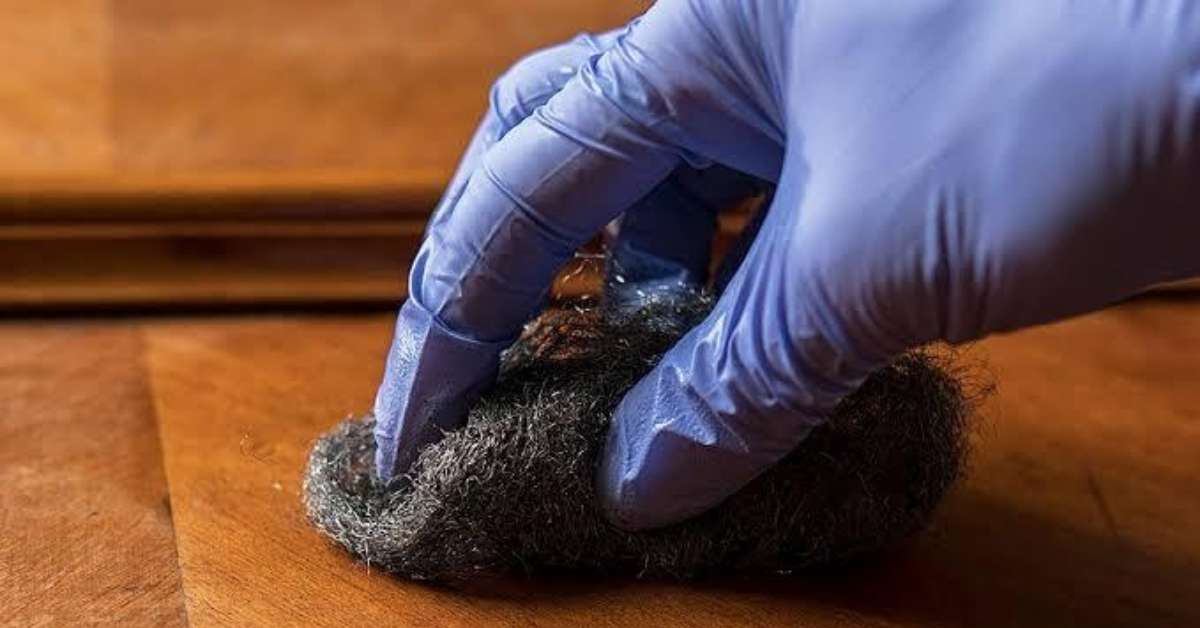 Image showing how to remove water-based paint from a hardwood floor Image showing how to remove water-based paint from a hardwood floor