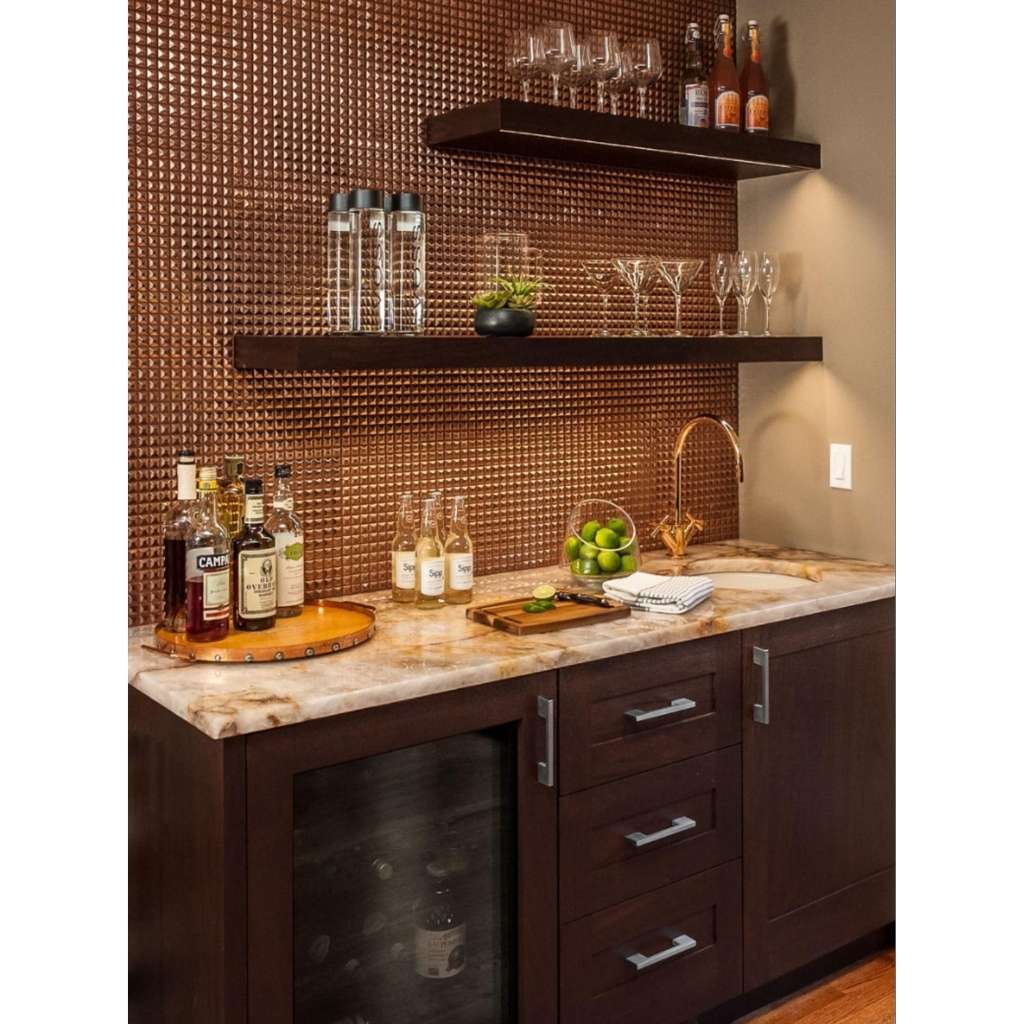 Modern floating bar shelves Modern floating bar shelves