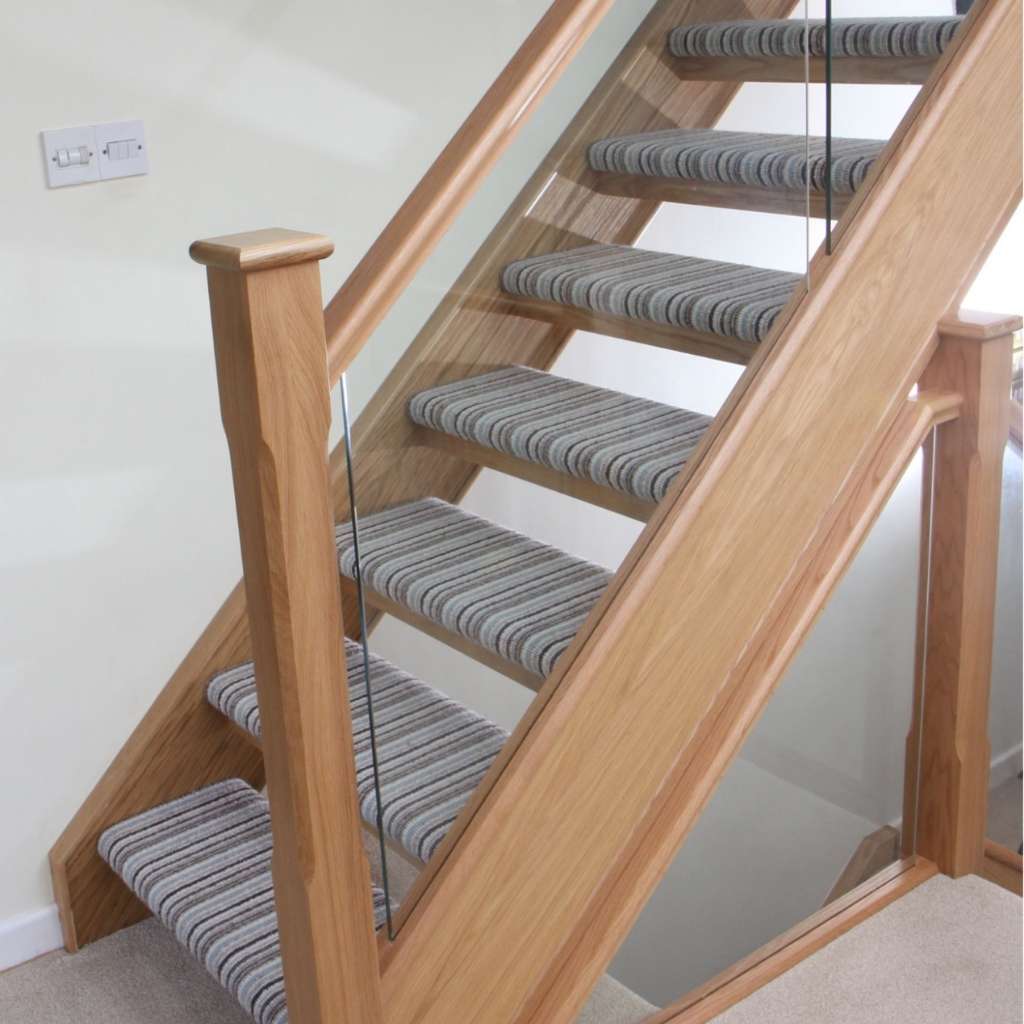 Open Tread Staircase Carpet Ideas