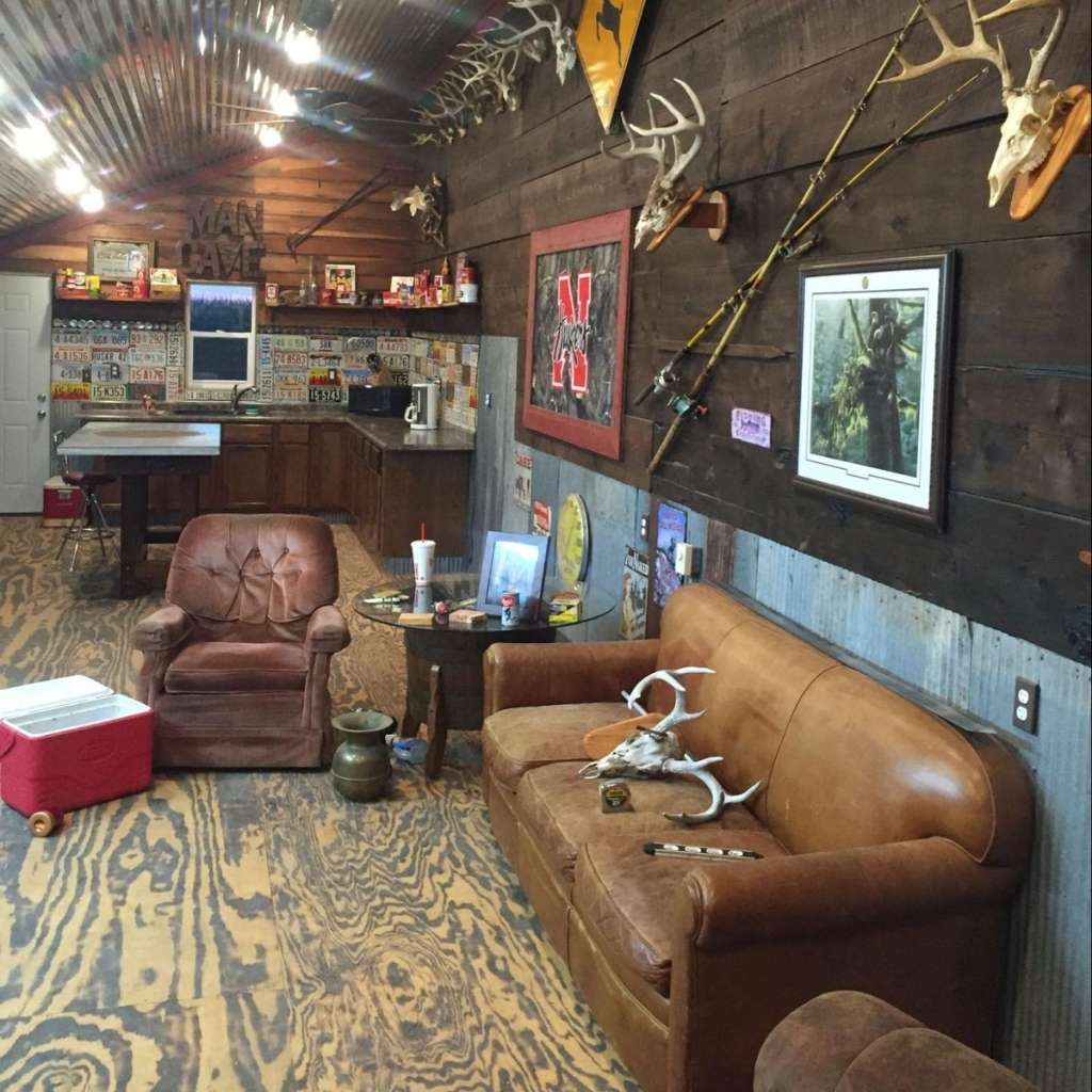 Rustic hunting man cave ideas