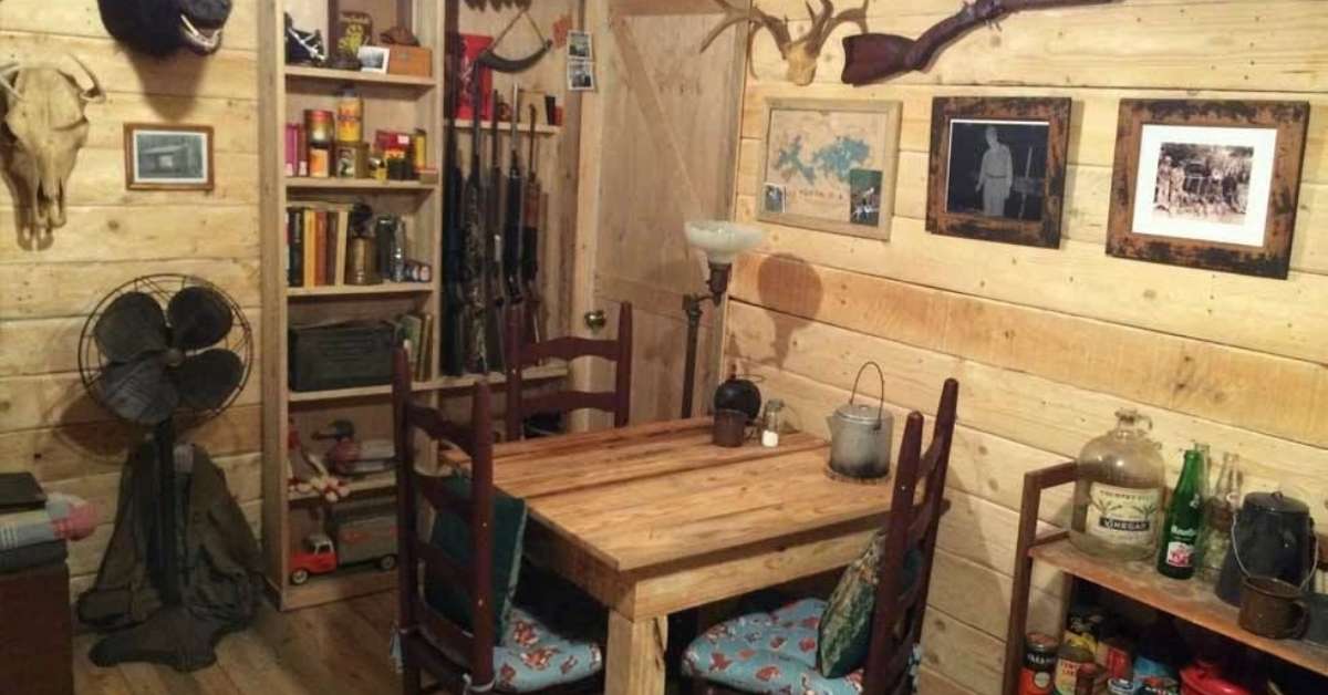 Rustic lodge man cave Rustic lodge man cave