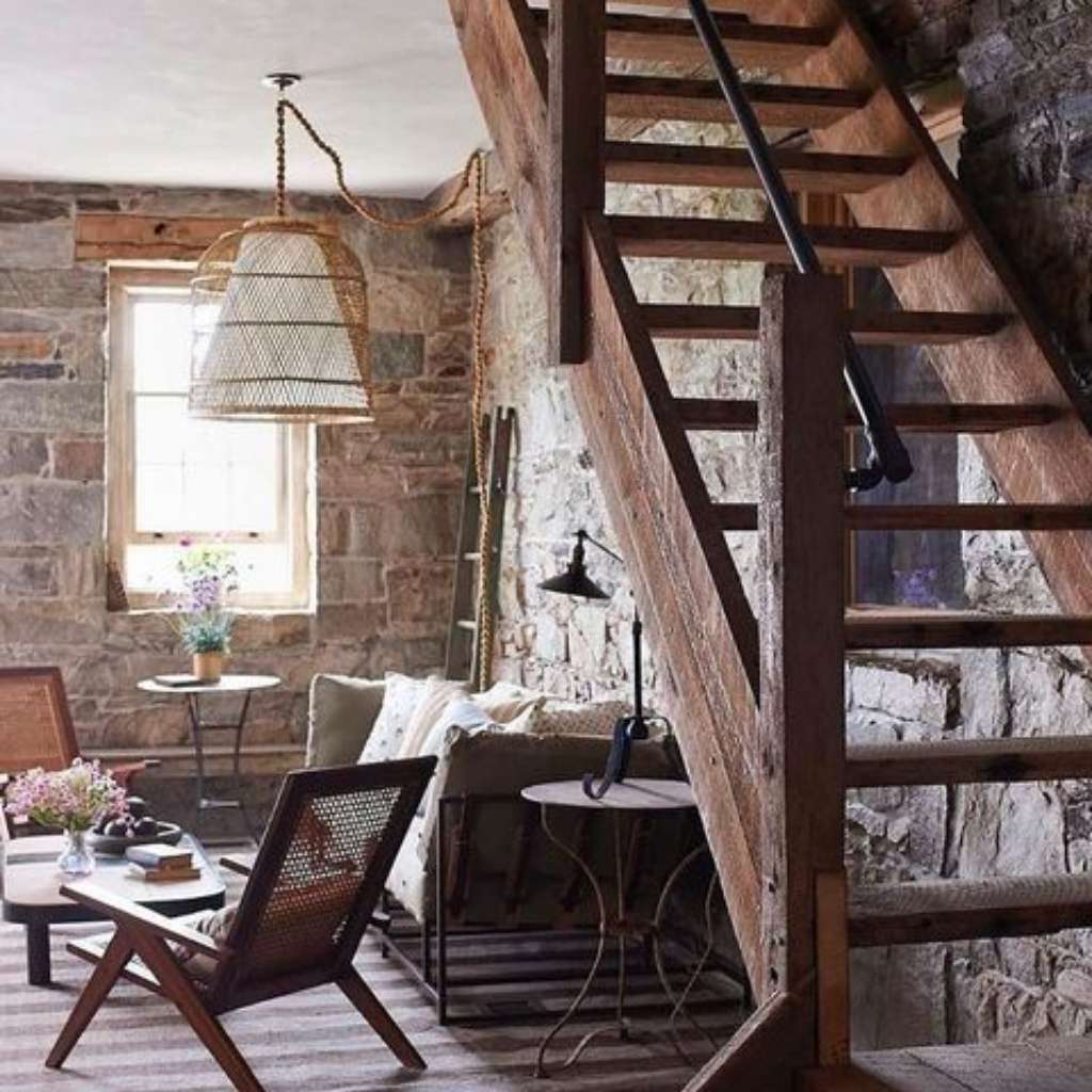 Rustic Open Staircase Ideas