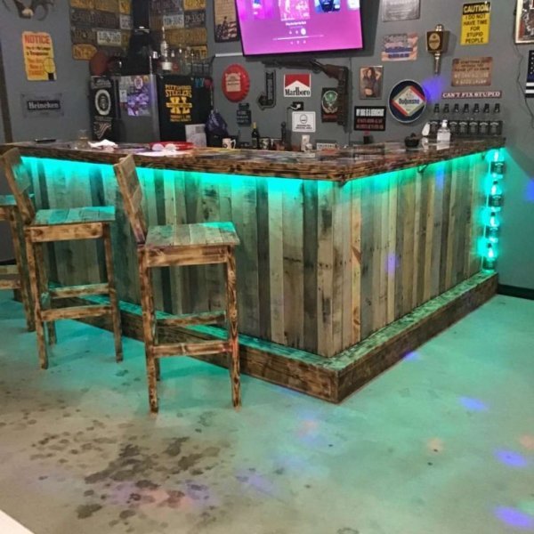 Top 7 Man Cave Rustic Bar Ideas - Guyabouthome