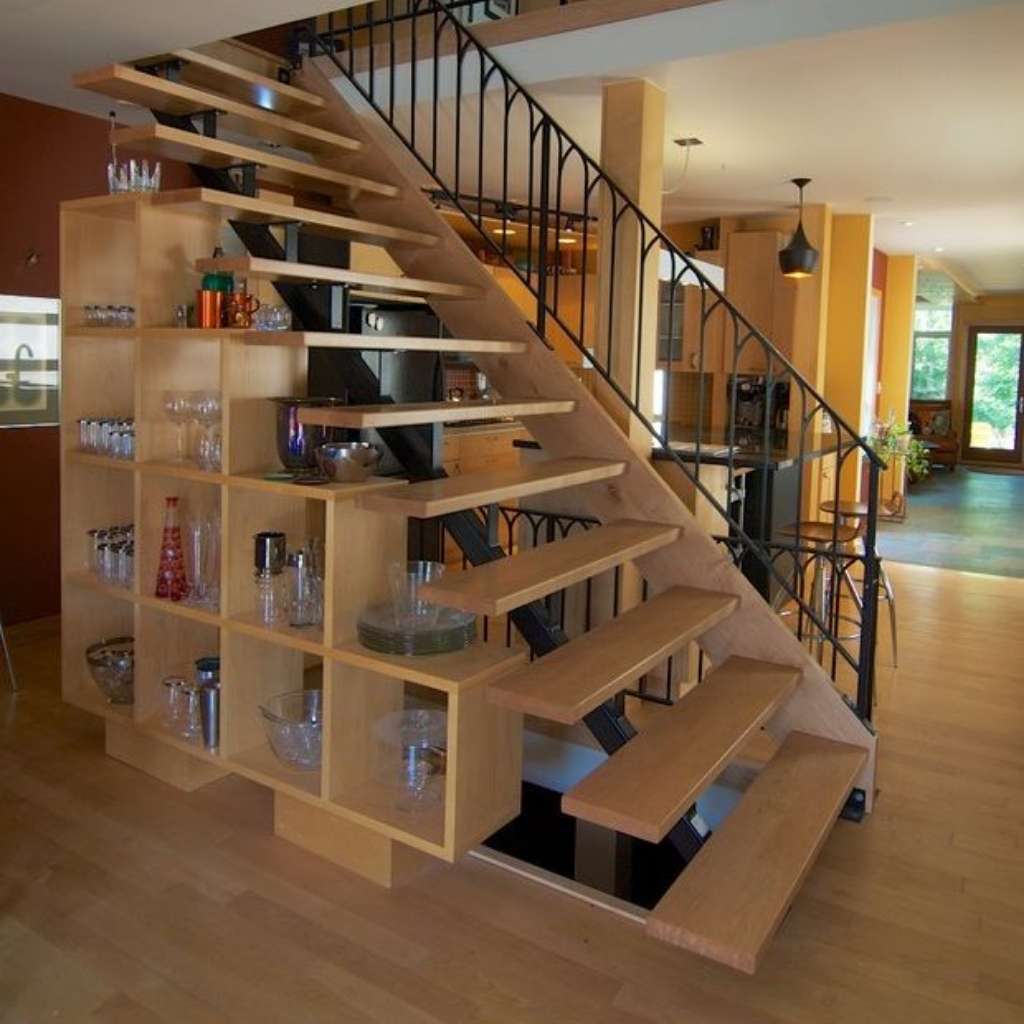 Under Open Staircase Ideas Under Open Staircase Ideas