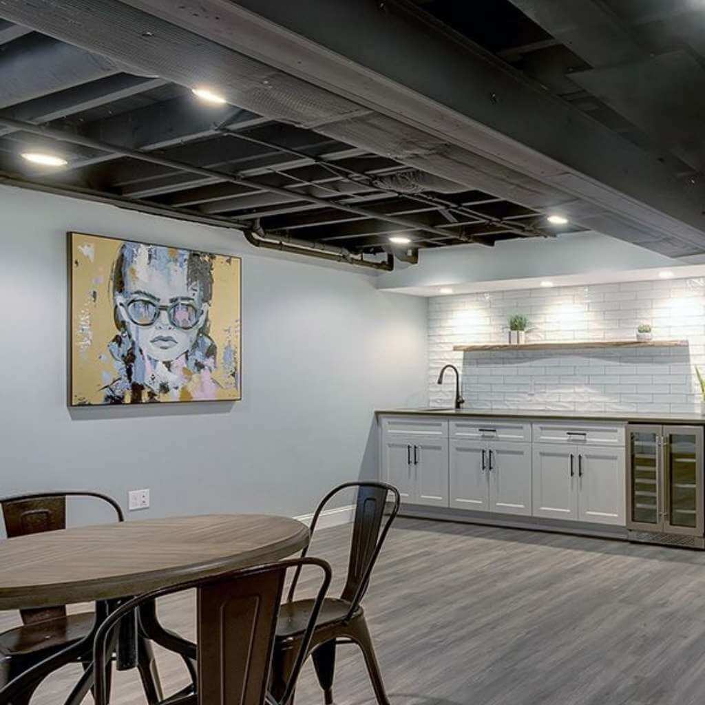Unfinished basement man cave Unfinished basement man cave