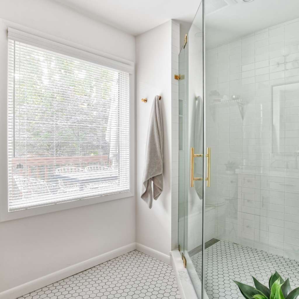 White Subway Tile Shower Floor Ideas