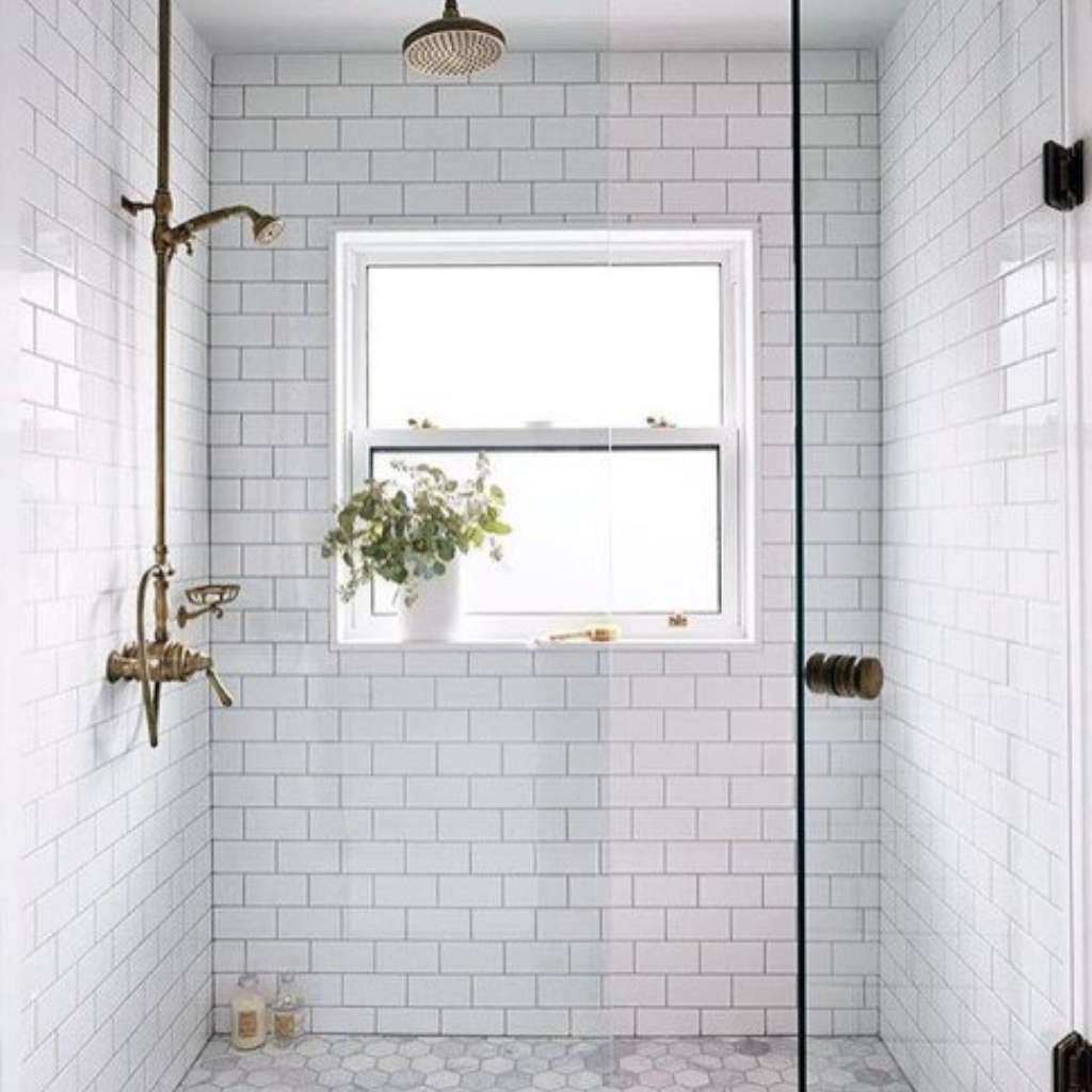 White Subway Tile Walk In Shower Ideas