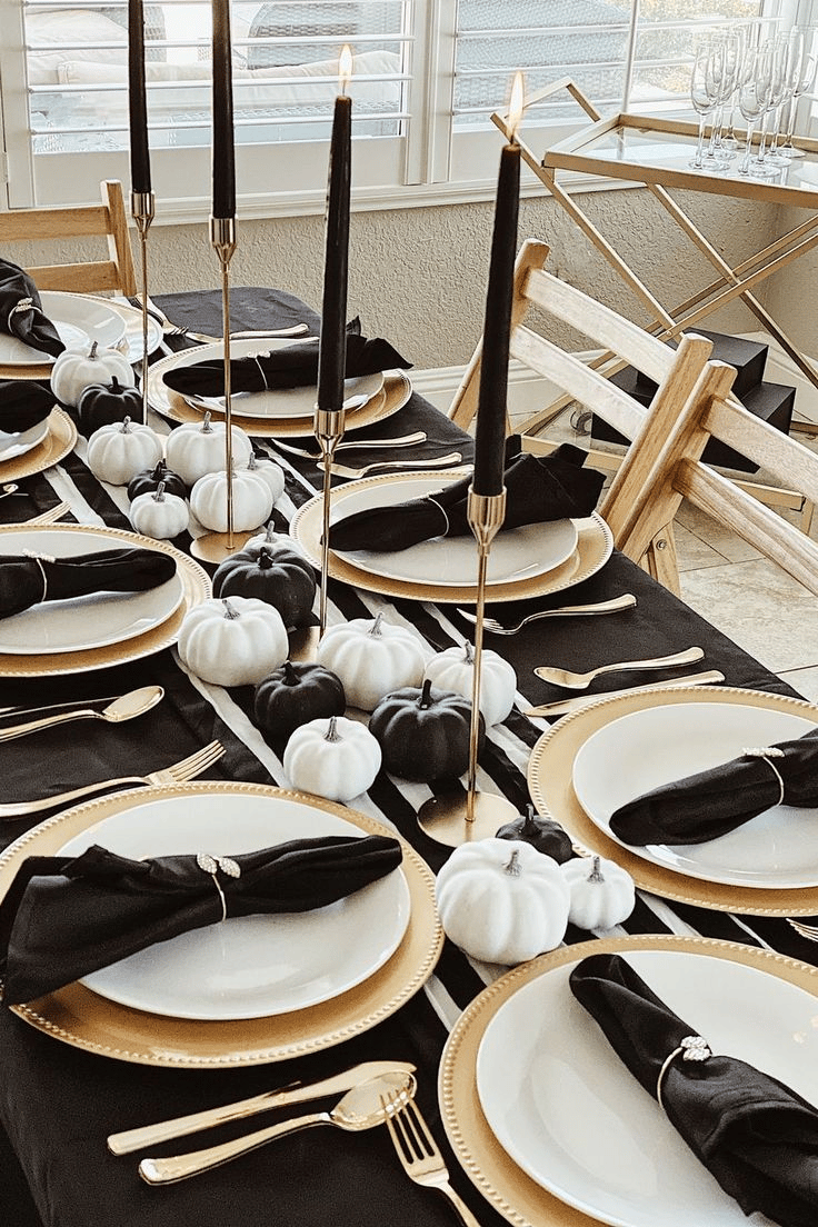 black thanksgiving table black thanksgiving table