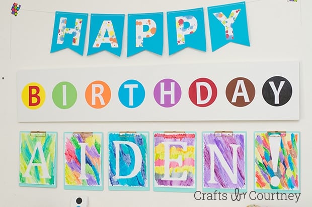 Easy DIY Girls Art-Themed Birthday Party Idea