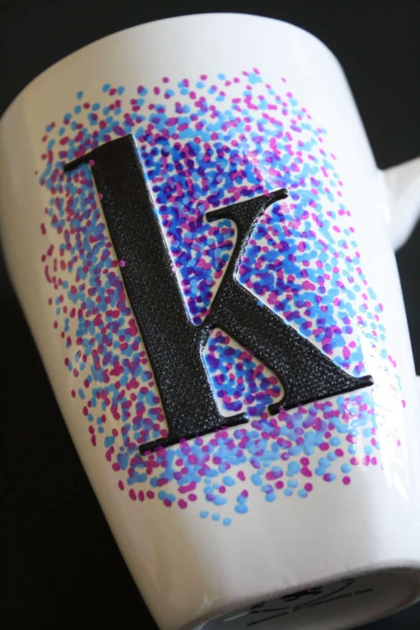 Painted mug craft idea