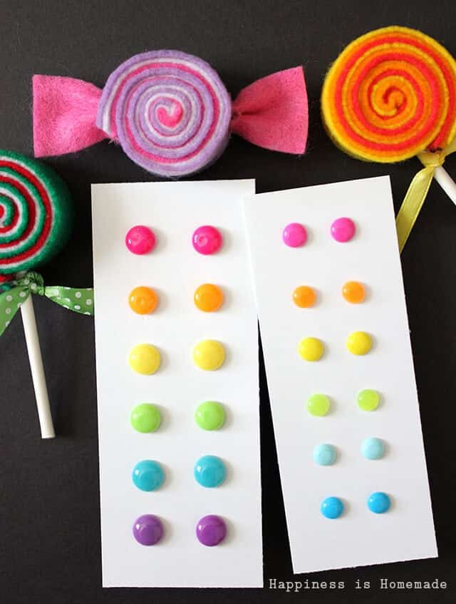 Candy button dot earring ideas