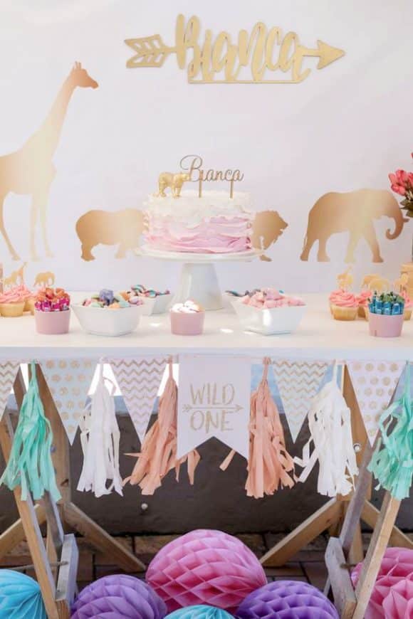 Cool safari girl birthday party idea