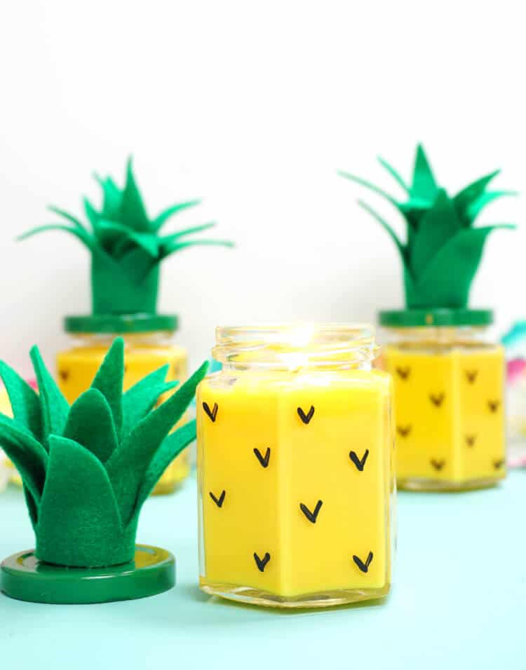 DIY Pineapple Candle idea
