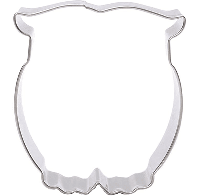 Owl-shaped cookie cutter