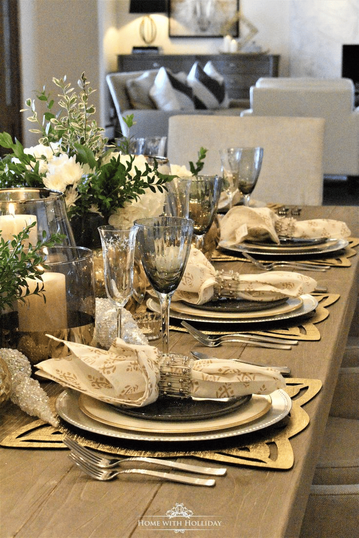 silver and gold thanksgiving table setting silver and gold thanksgiving table setting