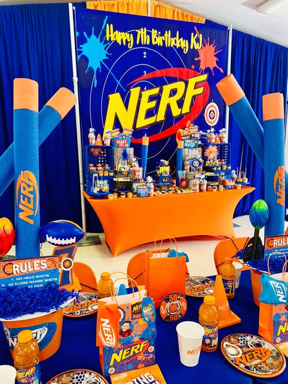 Nerf gun birthday party ideas