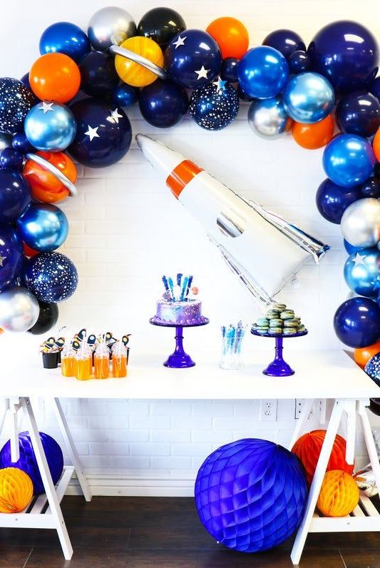 Space girl party birthday idea