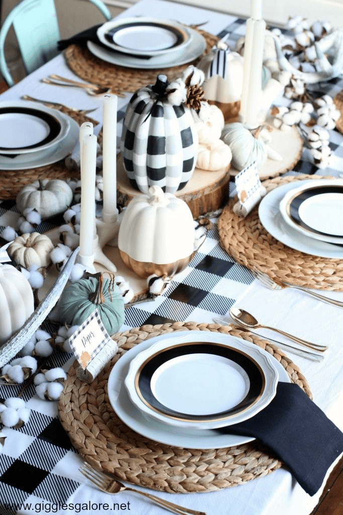 plaid thanksgiving table plaid thanksgiving table