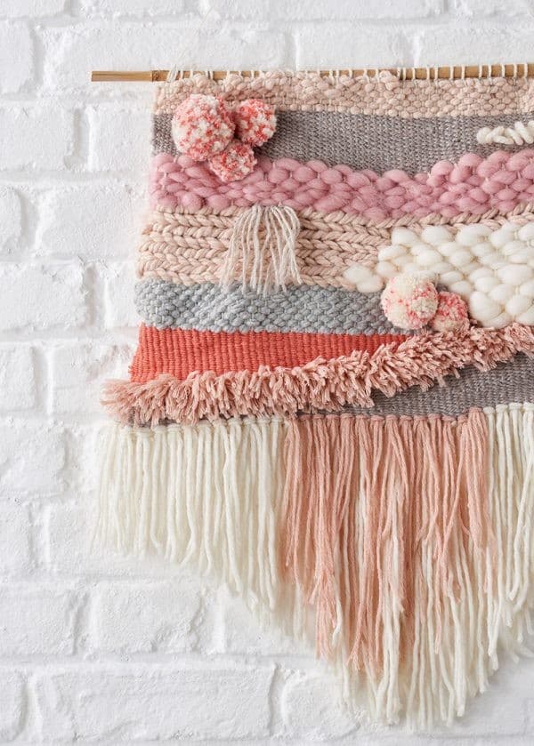 Woven wall decor craft idea