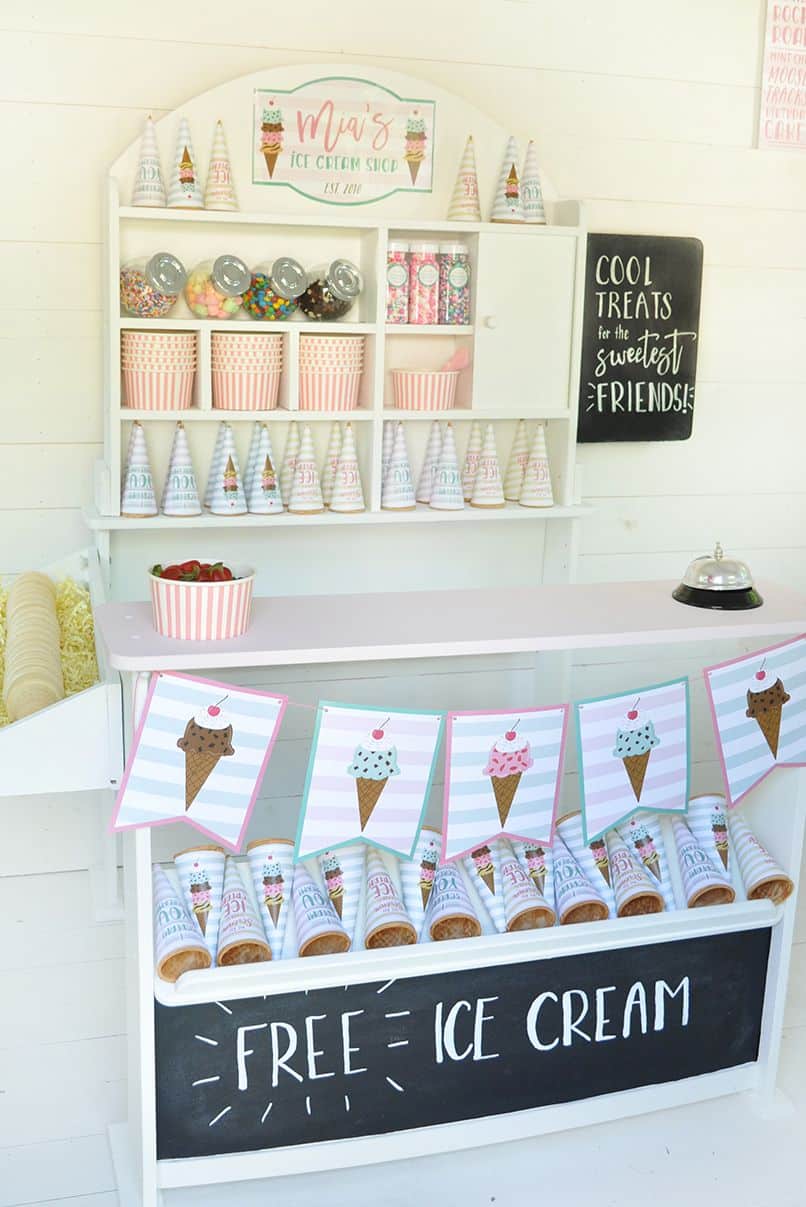 Ice cream social birthday party idea Ice cream social birthday party idea
