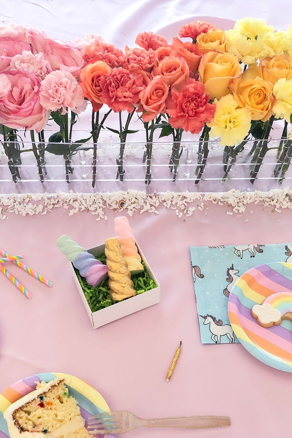 Creative rainbow girl birthday party theme