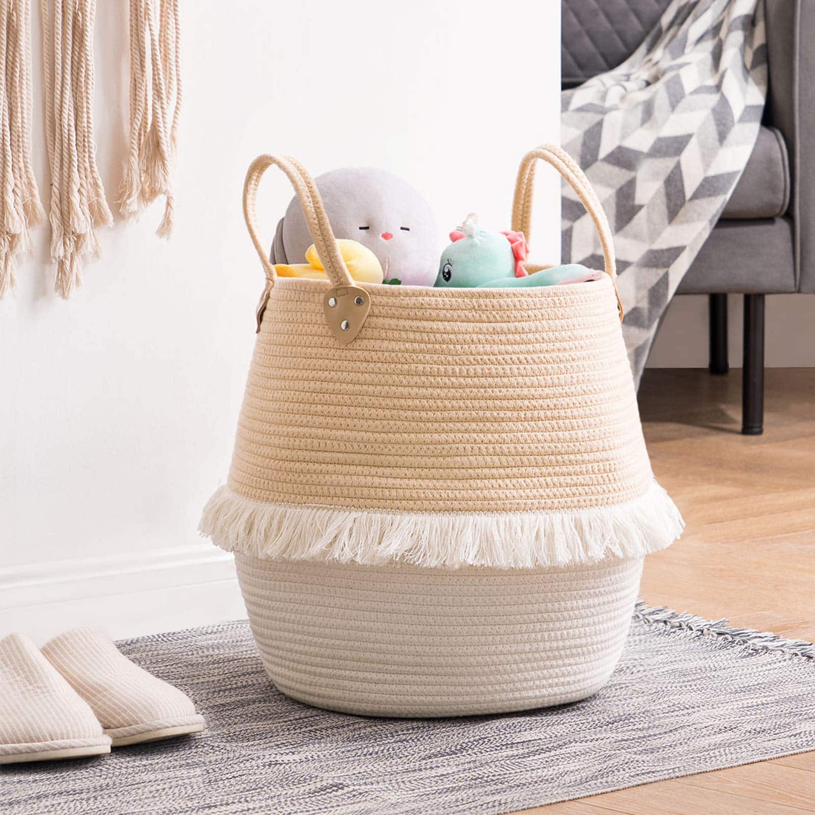 Laundry basket craft idea for girls