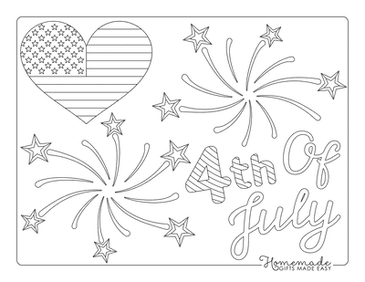 A Fourth of July easy coloring pages