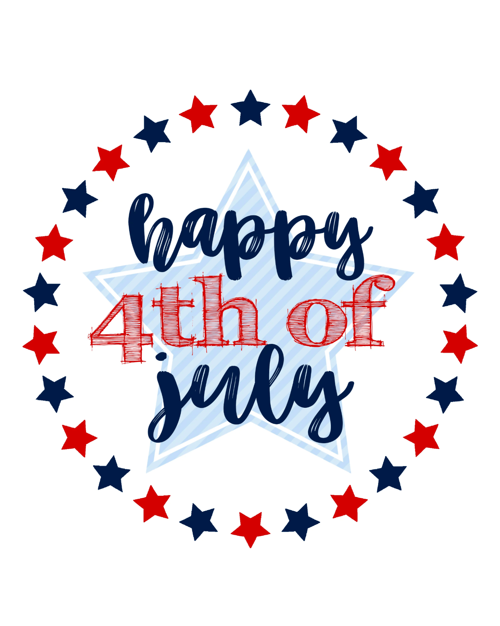 A Fourth of July-inspired and printable image A Fourth of July-inspired and printable image