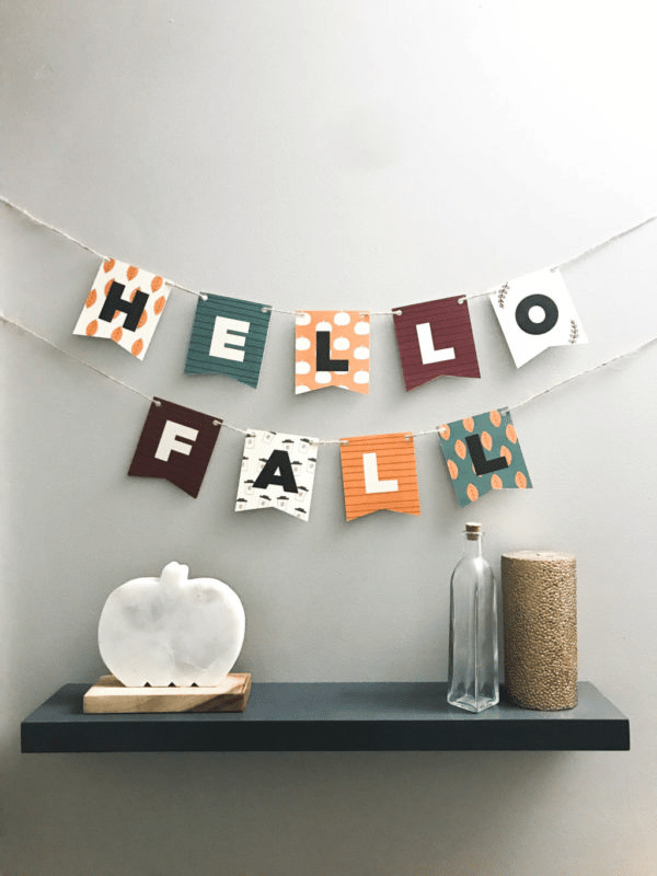 A simple but creative Hello Fall banner A simple but creative Hello Fall banner