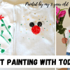 A video thumbnail of a kid showing off his painted baby shirt