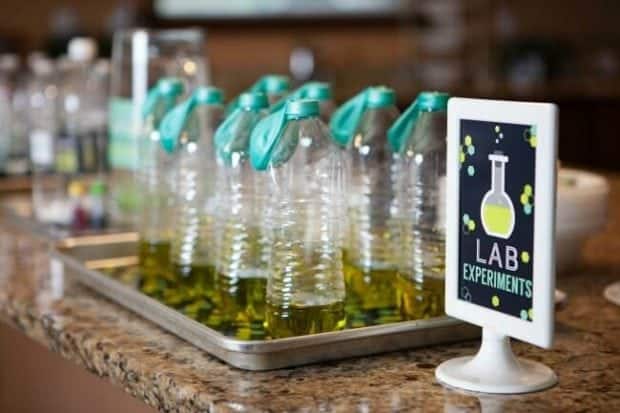 Fantastic Science birthday party experiment decor idea Fantastic Science birthday party experiment decor idea