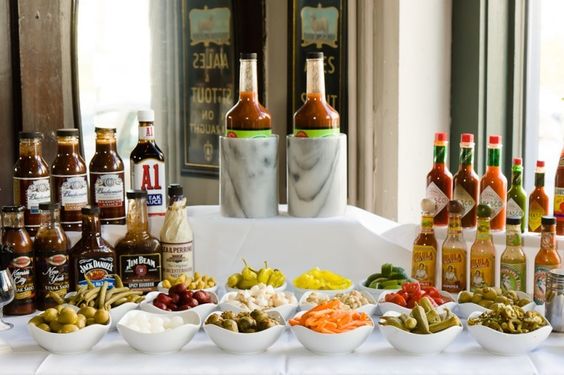 How do you put together a Bloody Mary bar