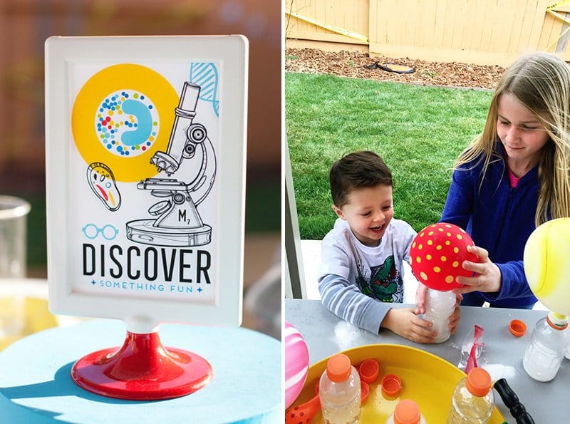 Mad Science party decoration ideas for kids and parents