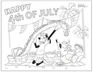 Mickey mouse 4th of July Coloring pages Mickey mouse 4th of July Coloring pages