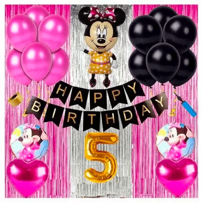 Minnie-mouse-themed party decor