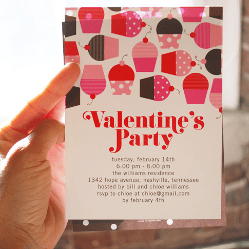 Valentine's day party invitation ideas